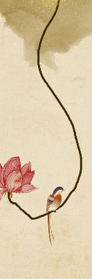 Estor decorativo de flores