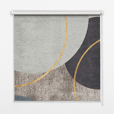 Estor decorativo con diseño de abstracción