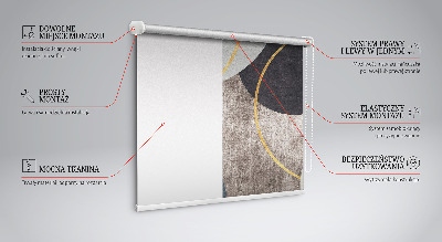 Estor decorativo con diseño de abstracción