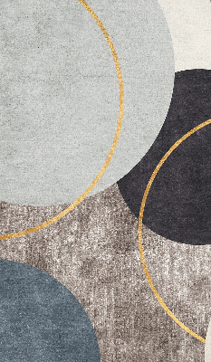 Estor decorativo con diseño de abstracción