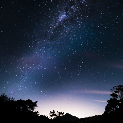 Estor opaco cielo estrellado
