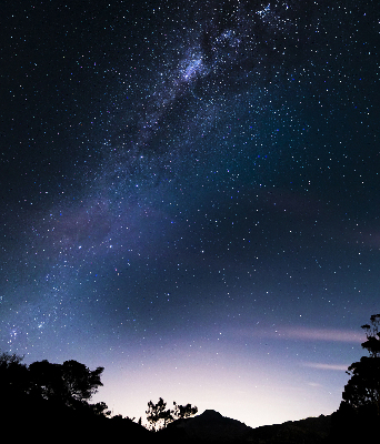 Estor opaco cielo estrellado