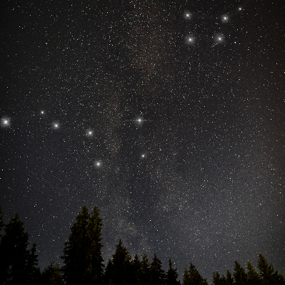 Estor decorativo estrellas en el cielo
