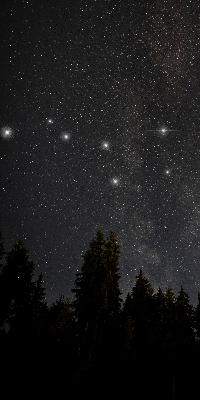 Estor decorativo estrellas en el cielo
