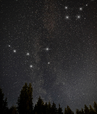 Estor decorativo estrellas en el cielo