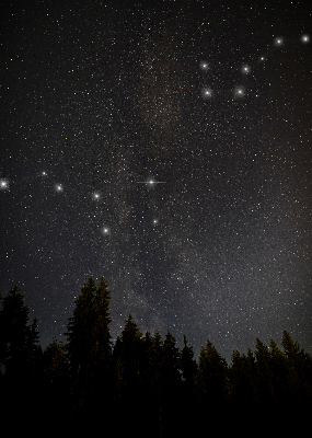 Estor decorativo estrellas en el cielo