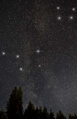 Estor decorativo estrellas en el cielo