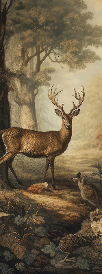 Estor decorativo con estampado de animales en el bosque