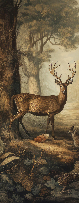 Estor decorativo con estampado de animales en el bosque