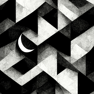 Estor opaco con diseño de triángulos en abstracción