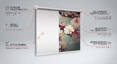 Estor opaco de flor de cerezo