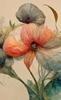 Estor enrollable de tela Flor