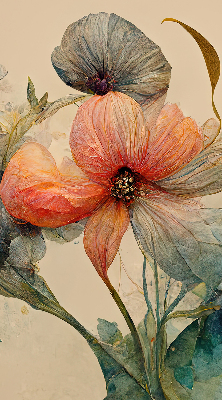 Estor enrollable de tela Flor