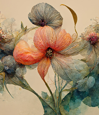 Estor enrollable de tela Flor