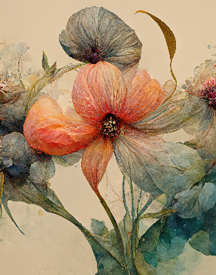 Estor enrollable de tela Flor