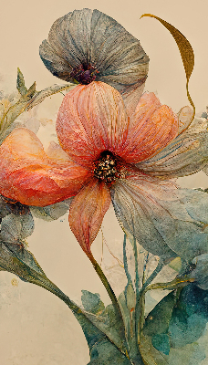 Estor enrollable de tela Flor