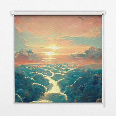Estor decorativo atardecer