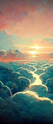 Estor decorativo atardecer
