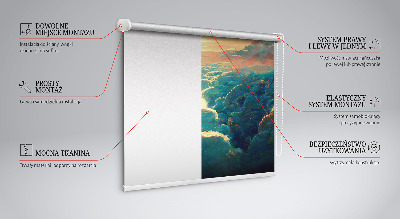 Estor decorativo atardecer
