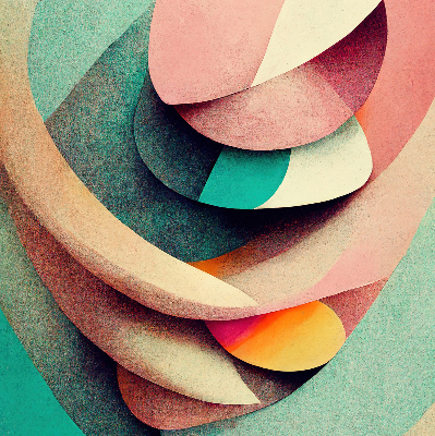 Estor decorativo con diseño de abstracción