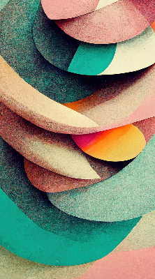Estor decorativo con diseño de abstracción