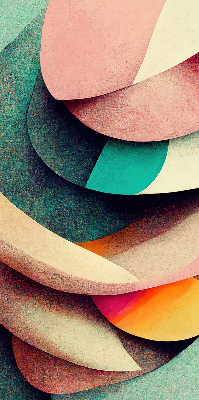 Estor decorativo con diseño de abstracción
