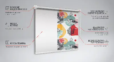 Estor opaco con diseño de pájaros