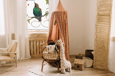 Estor decorativo pájaros en una rama