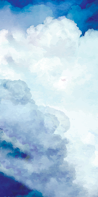 Estor decorativo nubes