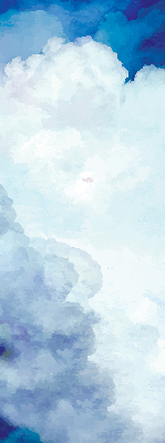 Estor decorativo nubes