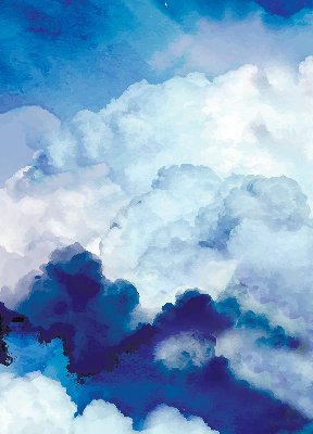 Estor decorativo nubes