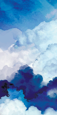 Estor decorativo nubes