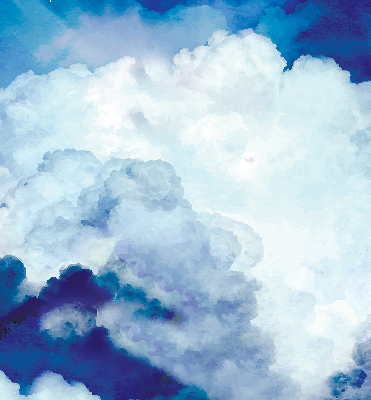 Estor decorativo nubes