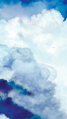 Estor decorativo nubes