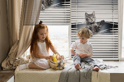 Estor decorativo de gato