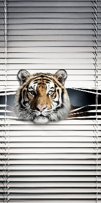 Estor enrollable de tela tigre