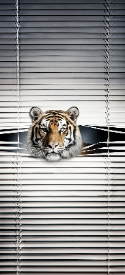 Estor enrollable de tela tigre