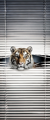 Estor enrollable de tela tigre