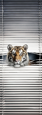 Estor enrollable de tela tigre
