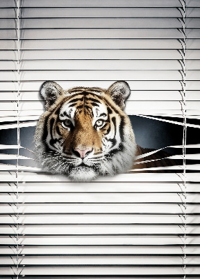 Estor enrollable de tela tigre