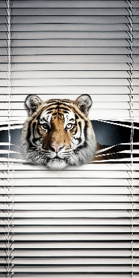 Estor enrollable de tela tigre