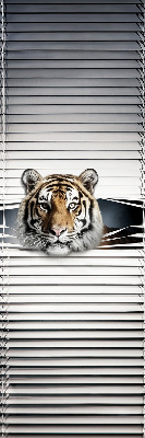 Estor enrollable de tela tigre