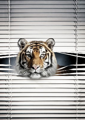 Estor enrollable de tela tigre