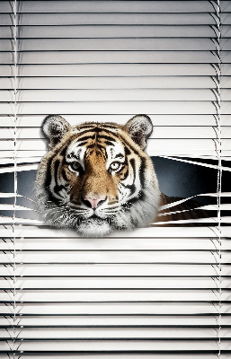 Estor enrollable de tela tigre