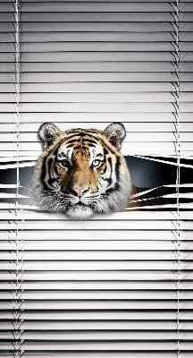 Estor enrollable de tela tigre