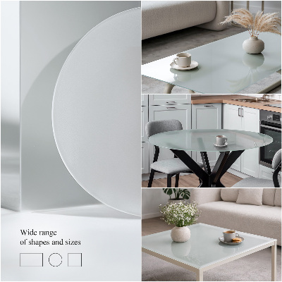 Tablero para mesa cuadrado Translúcido