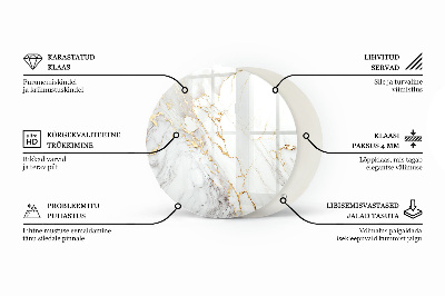 Tablero para mesa con impresión Blanco puro