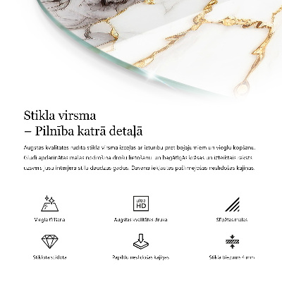 Tablero para mesa con impresión Blanco puro