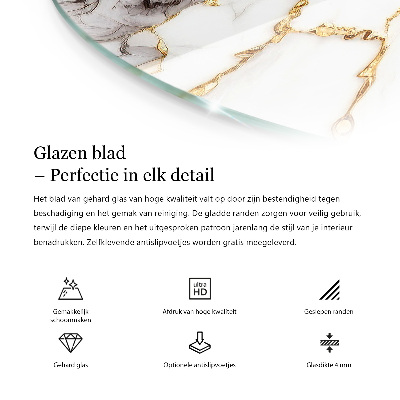 Tablero para mesa con impresión Blanco puro