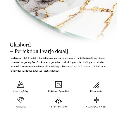 Tablero para mesa con impresión Blanco puro